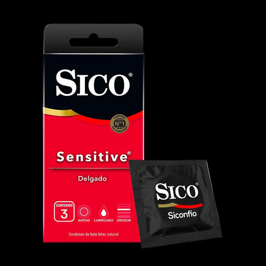 Condones SICO Sensitive 3 pz