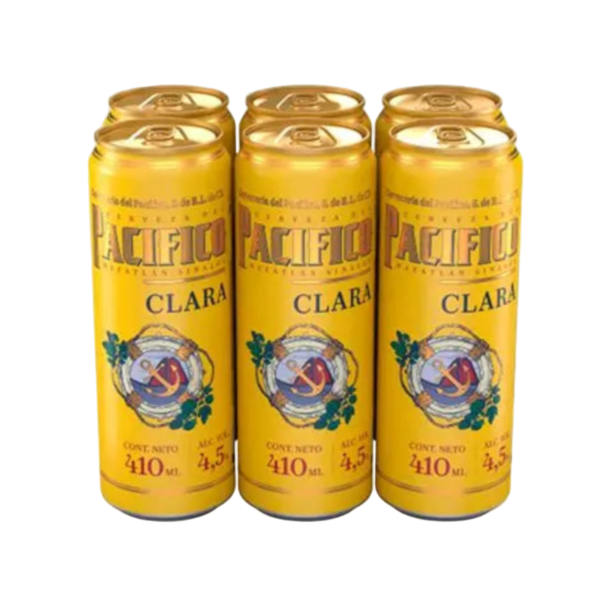 Pacífico Clara Lata seis